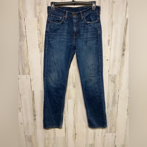 Levi's Other - Levi’s 514 Blue Distressed Denim Jeans 32X32